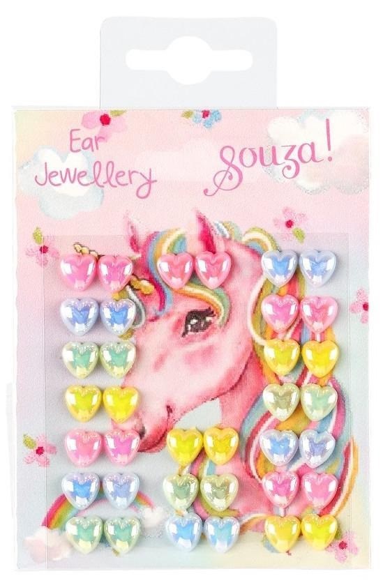 Souza Sticker Oorbellen Unicorns 1Velletje 4+ 