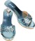Souza Slipper Hoge Hak Frozen IJskoningin, Licht Blauw metallic, maat 30-31 