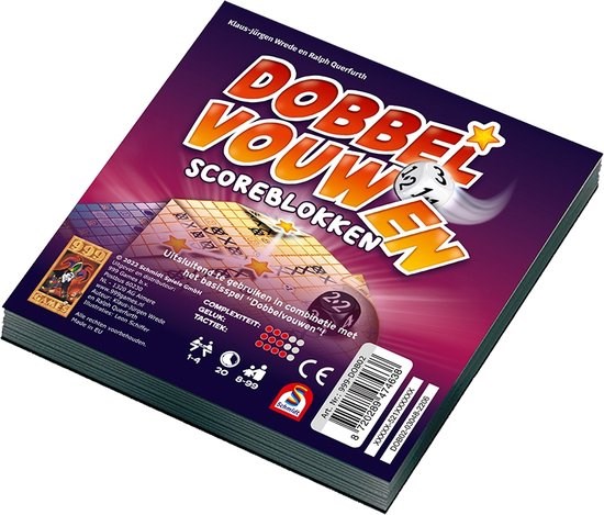 999games Dobbel Vouwen Scoreblok los 8+ 