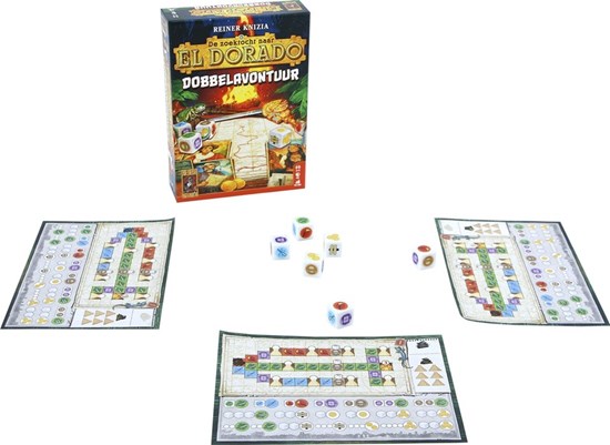 999Games De Zoektocht naar El Dorado: Dobbelavontuur Dobbelspel 10+ 