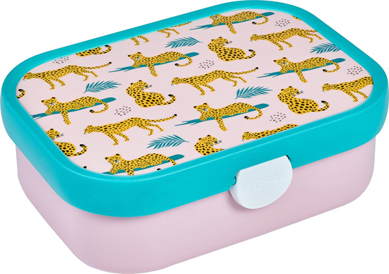 mepal Lunchbox Campus met Vorkje & Verdeelbakje Luipaard
