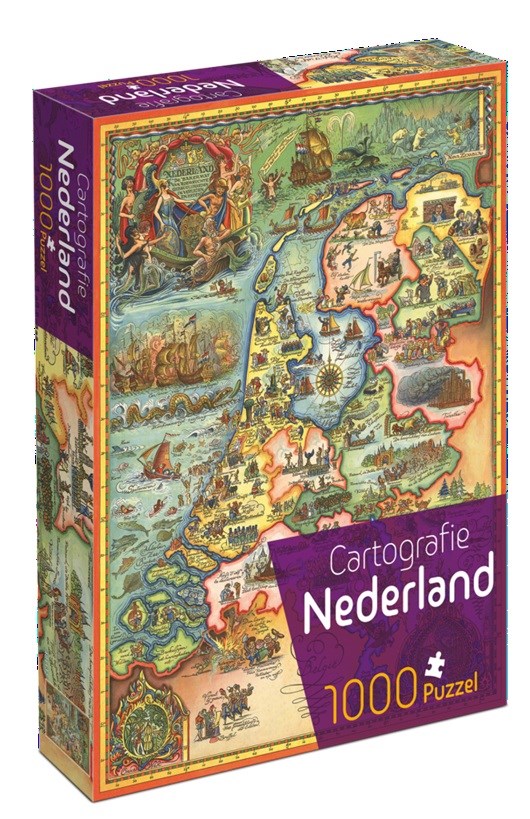Cartografie Puzzel Nederland 1000Stukjes 