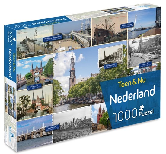 Tuckers's Nederland Toen & Nu Puzzel 1000Stukjes 