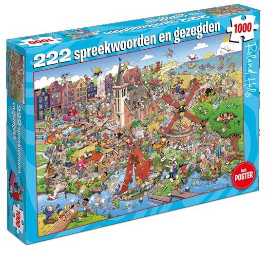 Puzzel 222 Spreekwoorden en Gezegden incl. Poster met Oplossingen