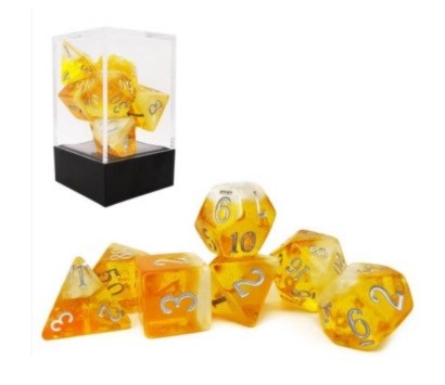 Two Tone Glowing Icy Rocks Dobbelstenen 12stuks 16mm 