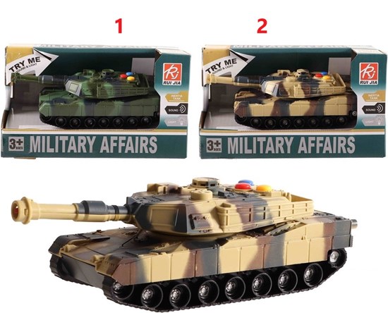 Military Affairs Tankvoertuig met Licht en Geluid 18cm Assorti 