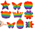 Pop It Rainbow Colors assorti Modellen circa 12cm ø 