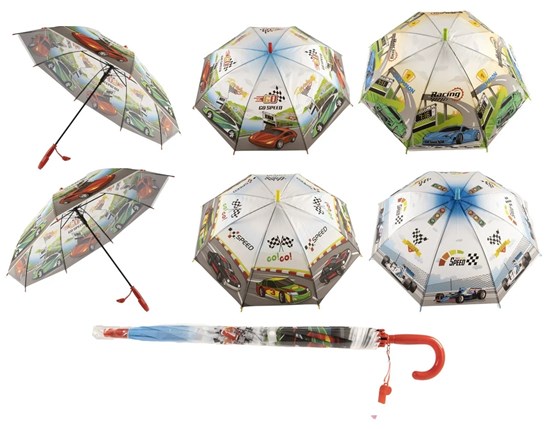 Kinder Paraplu Auto's  assorti circa 50cm