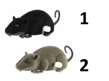 Opwindmuis Zwart of Grijs 