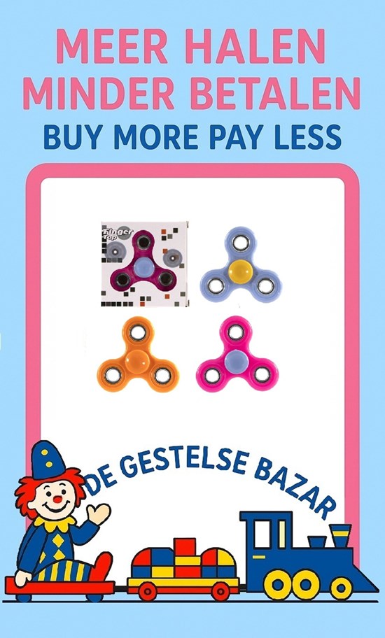 Finger Top Spinner circa 6cm ass.kleuren 