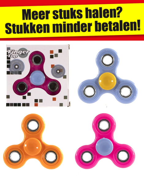 Finger Top Spinner circa 6cm ass.kleuren 