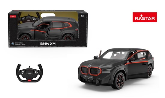 Rastar RC Auto BMW XM Zwart/Rood schaal 1/14 