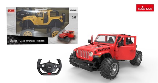 Rastar RC Auto Jeep Wrangler Rubiconass.kleuren schaal 1/14 