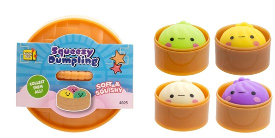 KidsFun Surprise Squishy Dumpling 5,5cm  assorti 