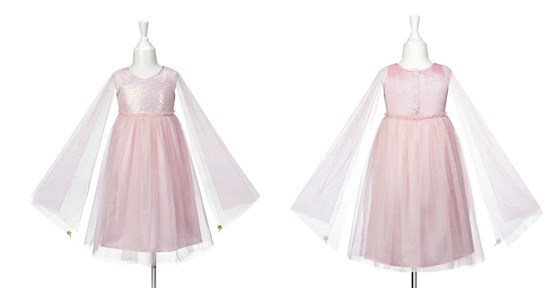 Souza Silvianne Jurk met Mouwen Roze 110-122cm 5-7jr 