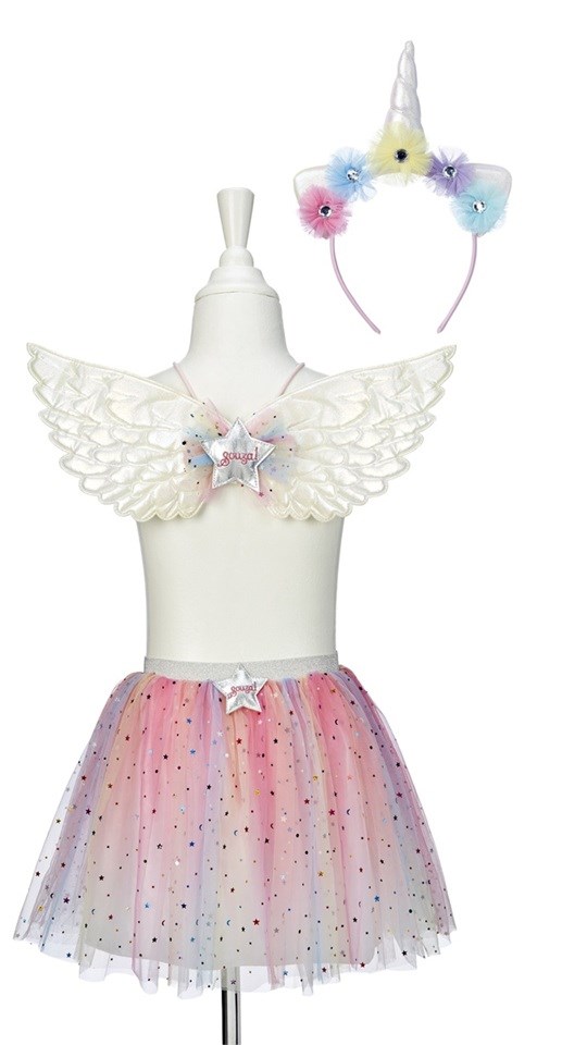 Souza Celestia rok + diadeem + vleugels, 5-7 jaar (1 set) 