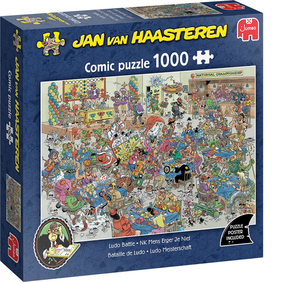 Jan van Haasteren Puzzel NK Mens Erger Je Niet 1000stukjes 