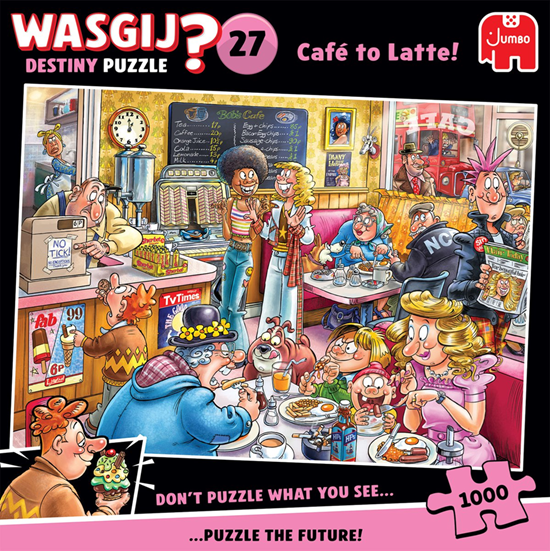 Wasgij 27 Destiny Puzzel van Cafetaria naar Koffiebar ! 1000stukjes