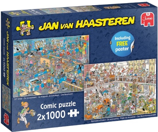 Jan van Haasteren 2x1000 de Bouwmarkt & de Verbouwing 