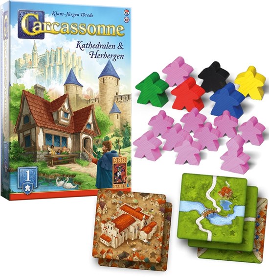 999games Carcassonne UITBREIDING Kathedralen & Herbergen 7+ 