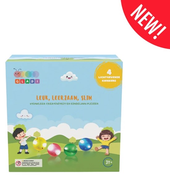 Gladi Tiles 4-Delige LED Knikkers 3+ 