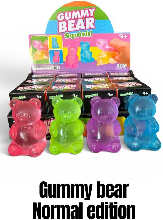 Sensory Squishy Gummy Beer assorti Kleuren 3+