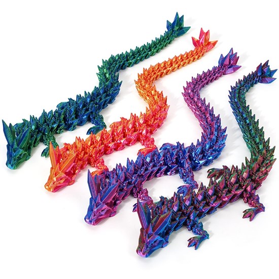 Dragon 3D Printed Fidget circa 60cm Assorti Kleuren 3+ 