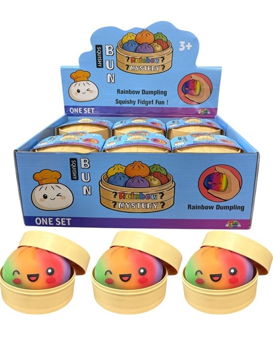 Squishy BIG Dumpling Rainbow Colors 3+
