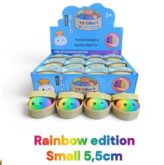 Squishy Small Dumpling Rainbow Colors 3+