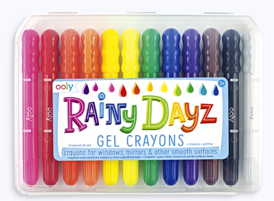 Ooly Rainy Dayz Raamstiften Gel Krijtjes 12stuks in Bewaardoos 3+