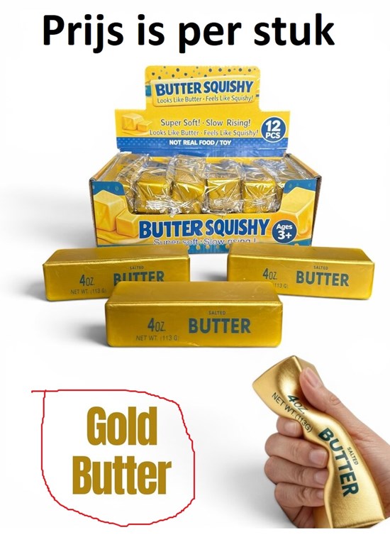 Squishy Salted Boter Goud 4oz 3+