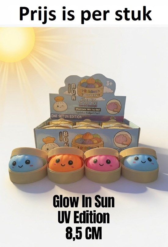 Grote Squishy Dumpling Glow in de Sun UV B 3+ 