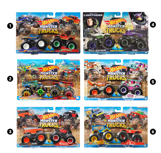 Hot Wheels Monster Trucks 2 op Kaart 