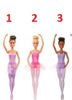 Barbie Ballerina pop assorti 3+