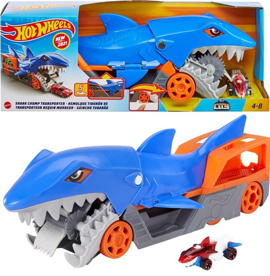 hot wheels Hongerige Haaien Transport 4+