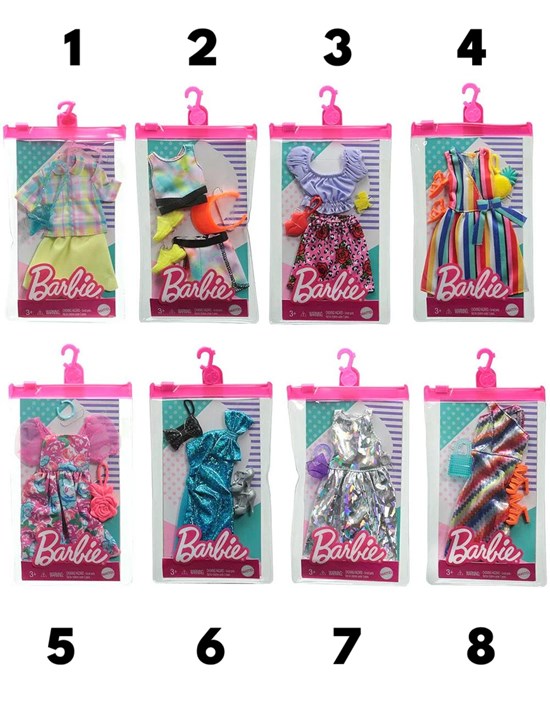 Barbie Komplete Outfit assorti 