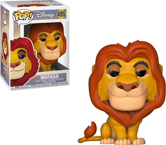 disney Lion King N° 495 Mufasa Verzamelfiguur Funko Pop ! 3+