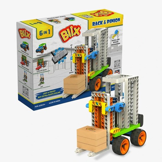 BLIX Heftruck set 6in1 Modellen 150+dlg Constructie Speelgoed 8+ 