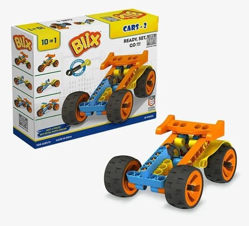 BLIX Cars 2 set 10in1 Modellen 76dlg Constructie Speelgoed 5+