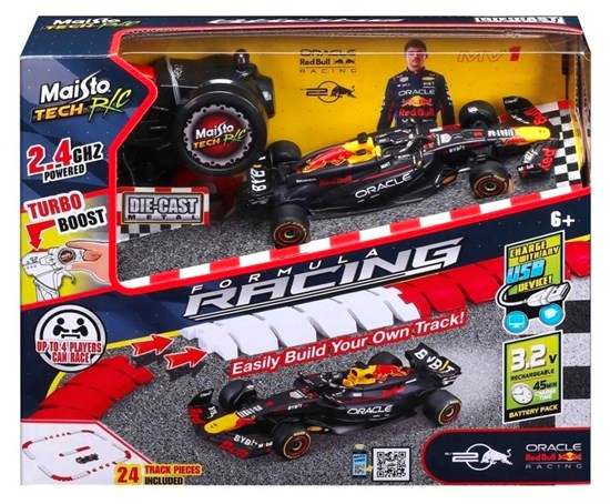 Maisto RC Red Bull Max Verstappen met Autobaan schaal 1/41