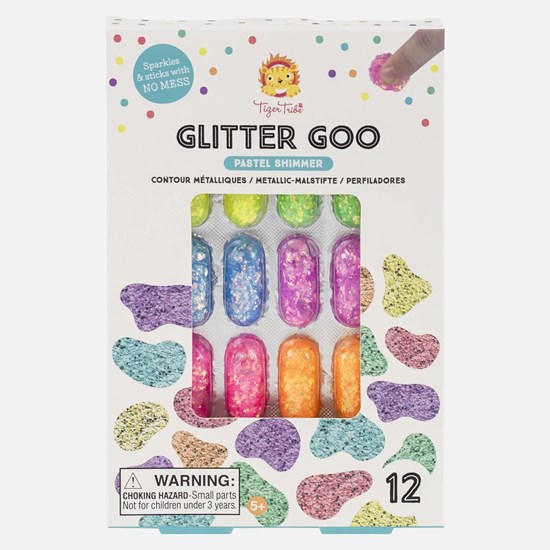 Tiger Tribe Pastel Glitter Goo Gemstone 12stuks 5+ 
