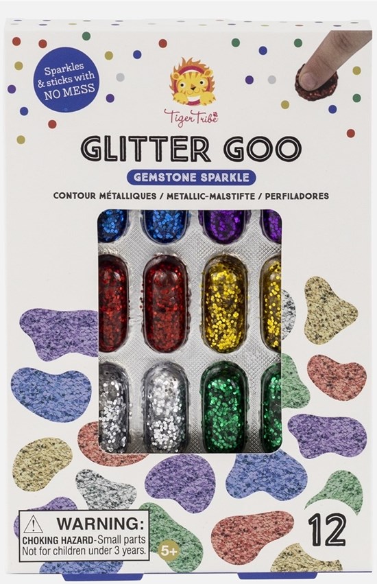 Tiger Tribel Glitter Goo Gemstone 12stuks 5+ 