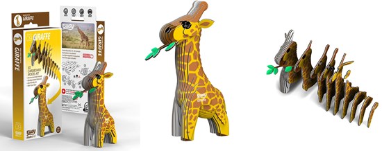 eugy 3D Karton Model Wilde Dieren Giraffe 6+ 