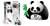 eugy 3D Karton Model Wilde Dieren Panda 6+ 