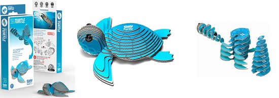 eugy 3D Karton Model Wilde Dieren Schildpad 6+ 