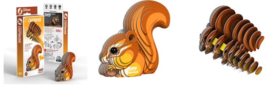 eugy 3D Karton Model Bosdier Chiopmunk Aardeekhoorn 6+ 