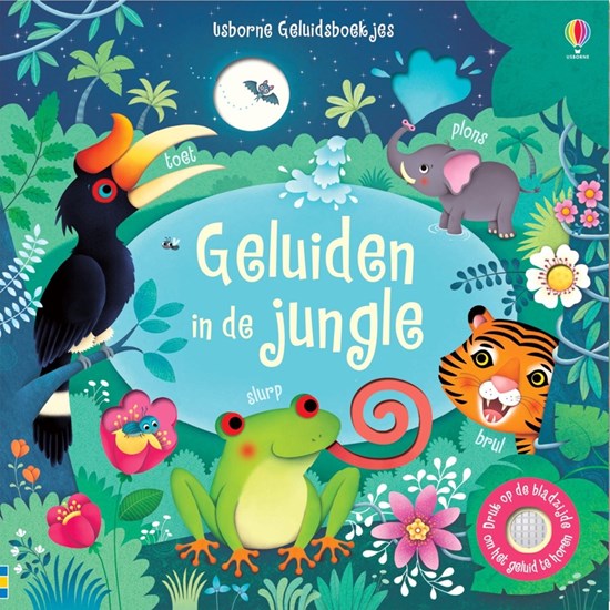 usborne Geludien Kartonboek Geluiden in de Jungle 1+ 