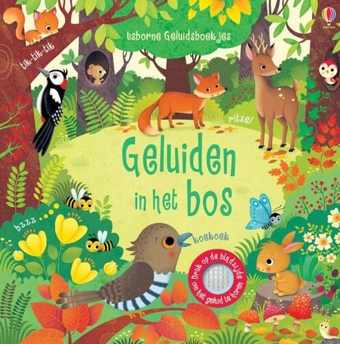 usborne Geluiden in het Bos geluidenboek 1+