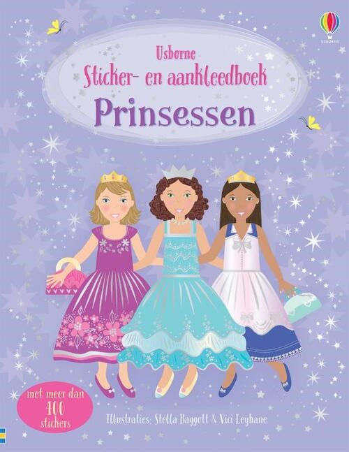 usborne Sticker- en Aankleedboek Prinsessen