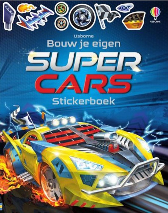usborne Bouw Je Eigen Super Cars Stickerboek 